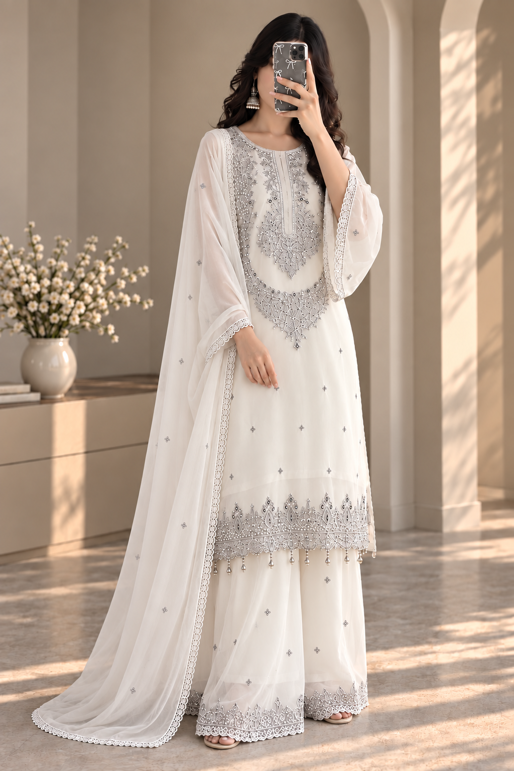 Zariyaan's Noor-e-Taj | Luxury Premium Sequence Suit