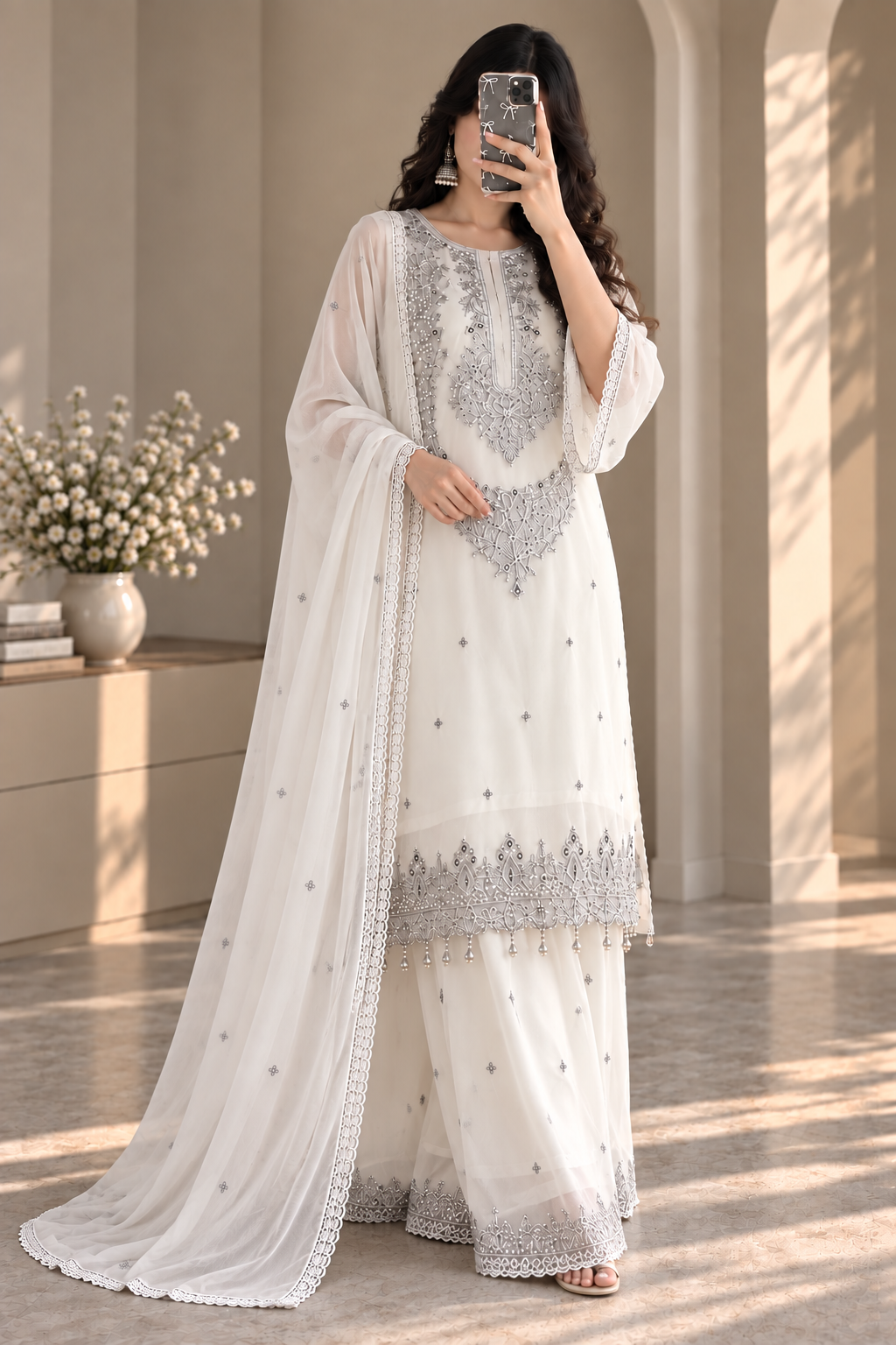 Zariyaan's Noor-e-Taj | Luxury Premium Sequence Suit
