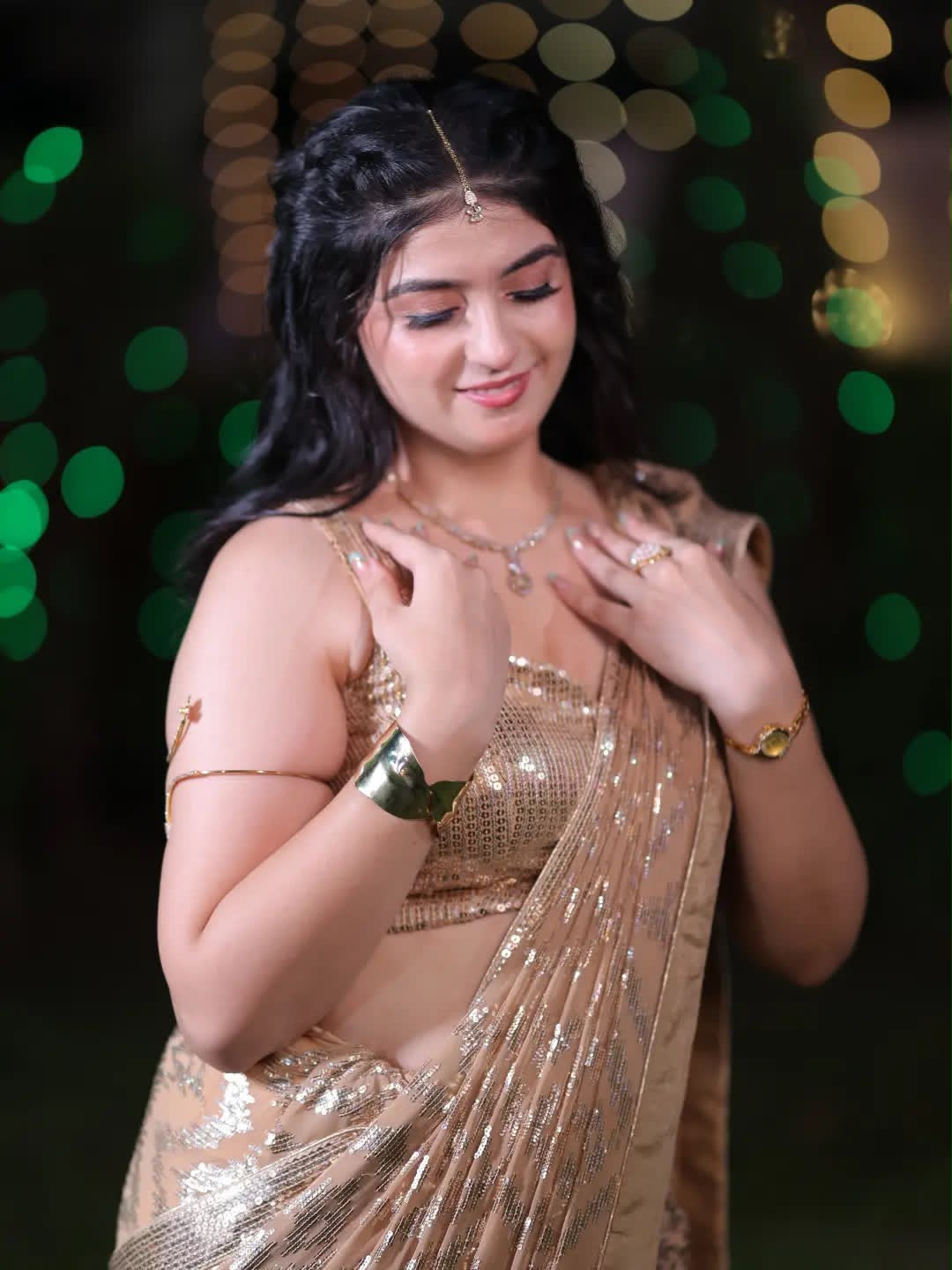 Zariyaan's Saree Heavy Georgette With Fancy Sequence Work