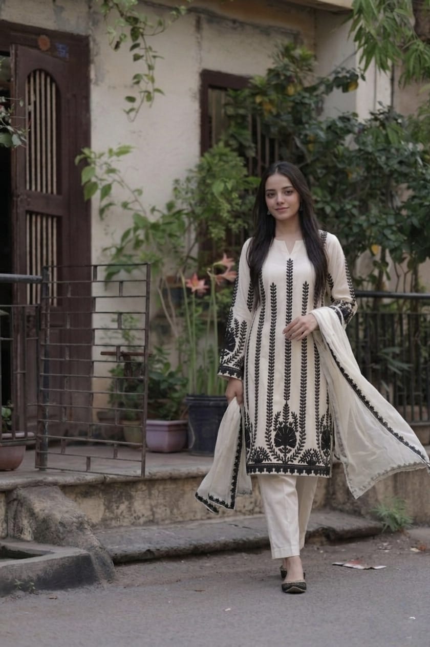 Zariyaan LATEST 3pc KURTA SET