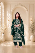 Royal Green Embroidered Suit